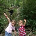 cammy-and-callie-pose-with-the-waterfall 3900428910 o