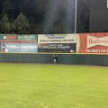Jason at the outfield wall